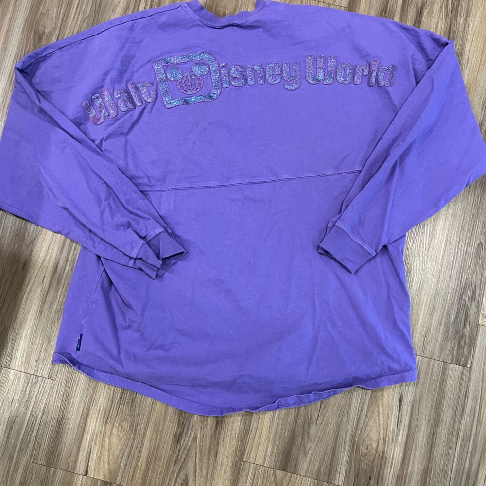 Disney World Purple Glitter Spirit Jersey Size XL